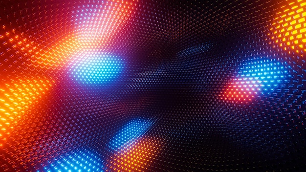 Abstract sparkling animated background 3D rendering illustration