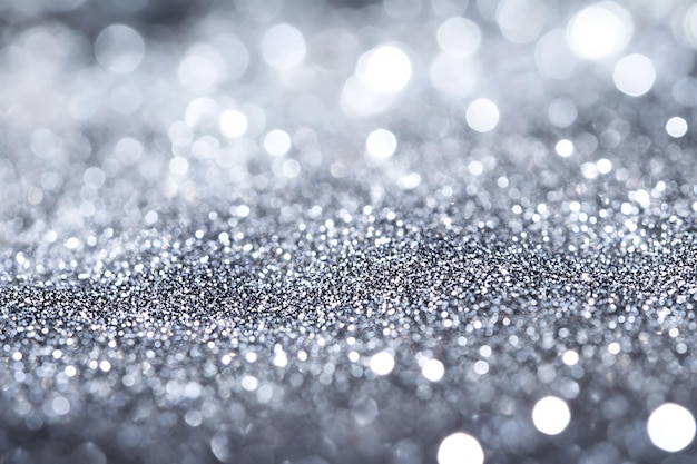 Abstract Sparkling Silver Background