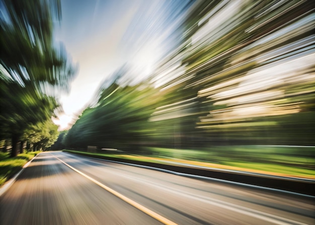 Photo abstract speed motion blur