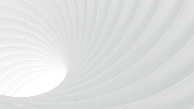 Abstract spiral patern white tunnel background