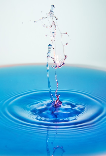 Abstract of splash of color water, collision of colored drops