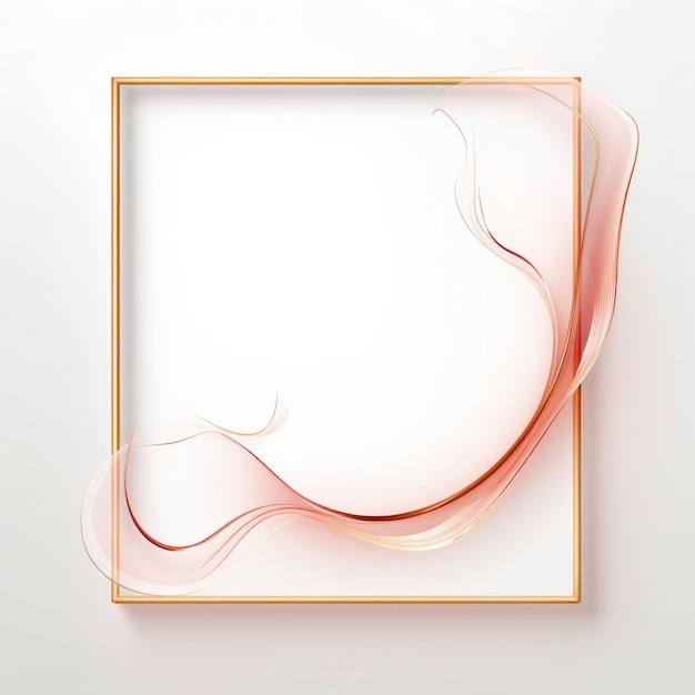 abstract square frame on white background