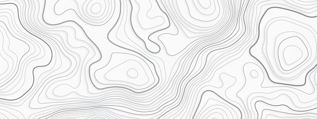 Photo abstract stylized topographic contour elevation in lines and contours