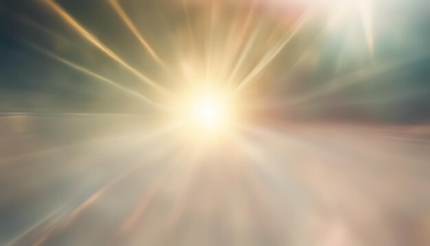 Photo abstract sun rays and lens flare background