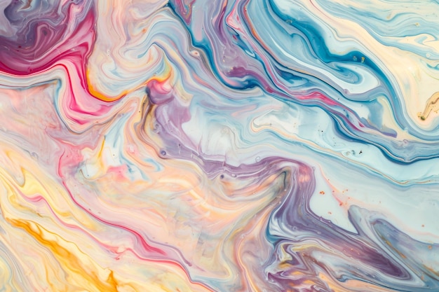 An abstract swirl of pastel colors resembling marble AI generated