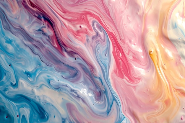 An abstract swirl of pastel colors resembling marble AI generated