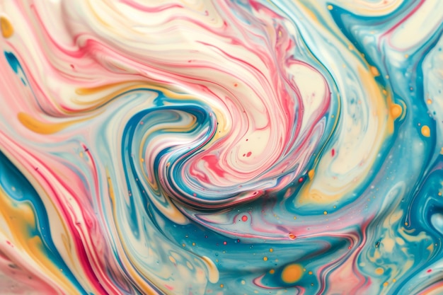 An abstract swirl of pastel colors resembling marble AI generated