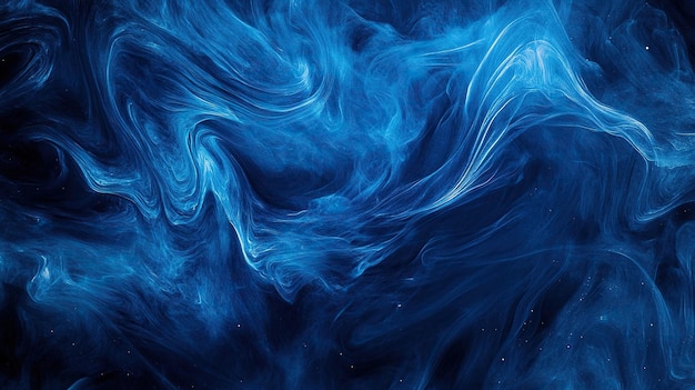 Photo abstract swirling blue and white liquid pattern