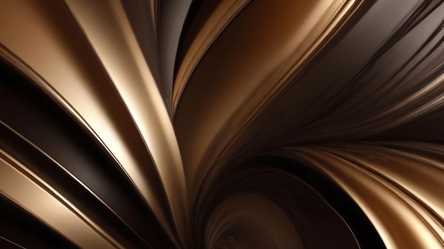 Photo abstract swirling brown and gold texture