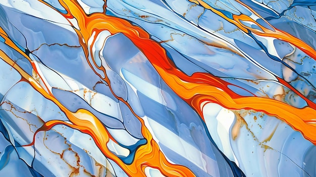 Abstract Swirling Fluid Art