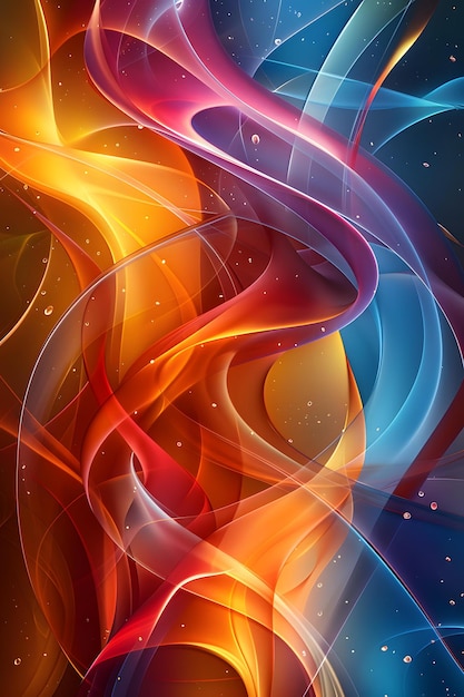 Abstract Swirls of Color