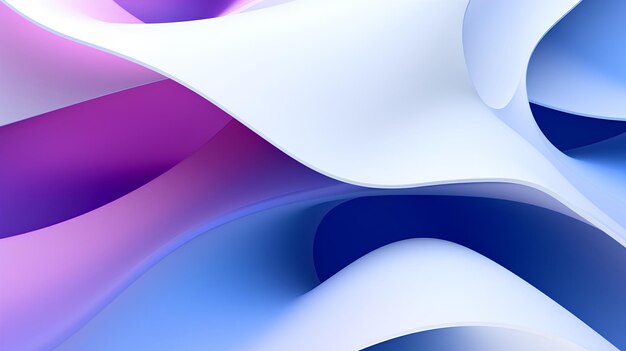 Abstract Symmetrical Gradient Shapes in PurpleBlue Color