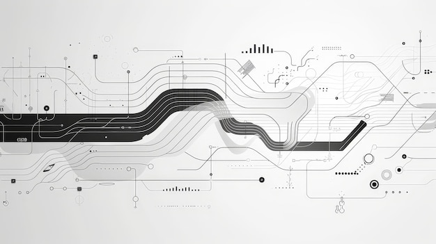 Photo abstract technology background circuitry and connectivity abstract technology background featurin