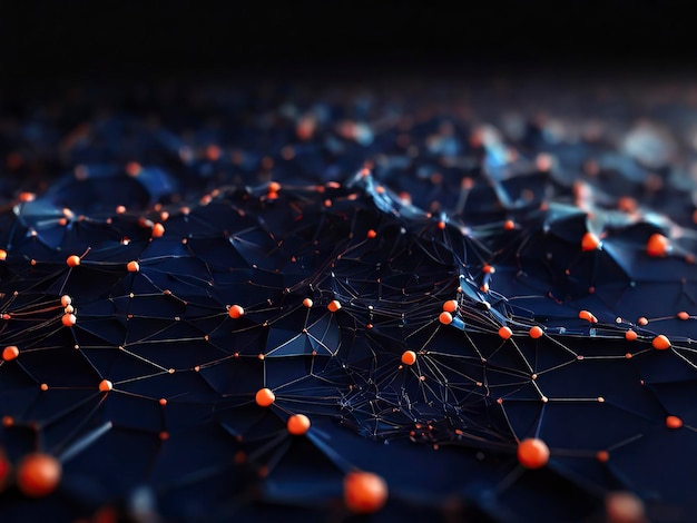 abstract technology background comes to life with a mesmerizing display of interconnected dots line