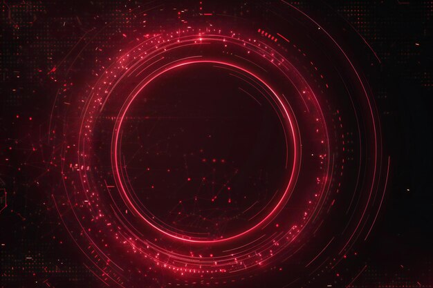 Abstract technology background with glowing lines and dots