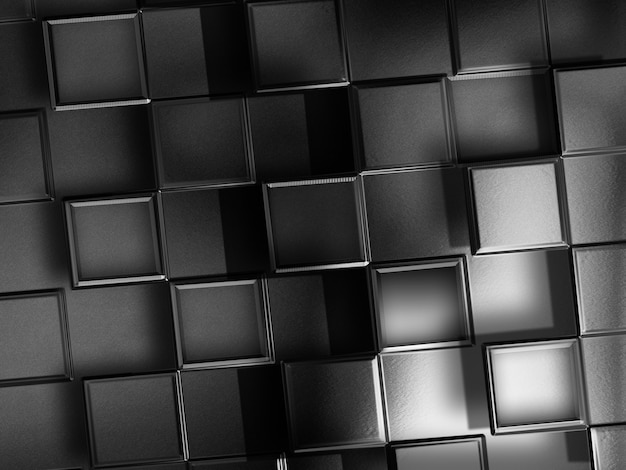 Abstract technology background with metal squares