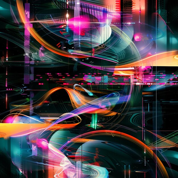 Abstract Technology Background