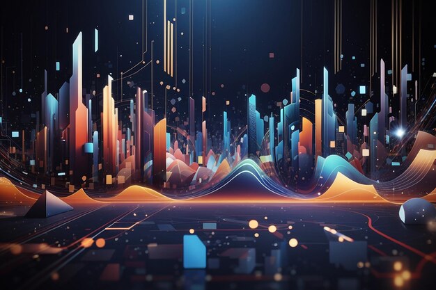 Abstract technology big data background concept