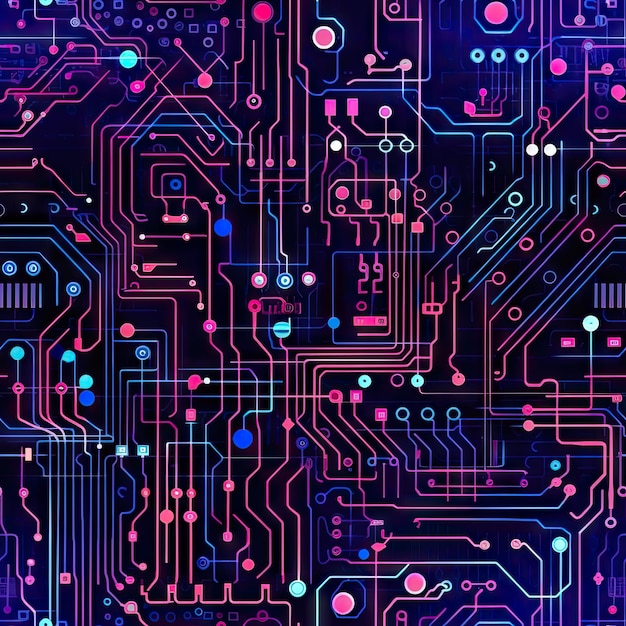 Abstract technology circuit board background pattern