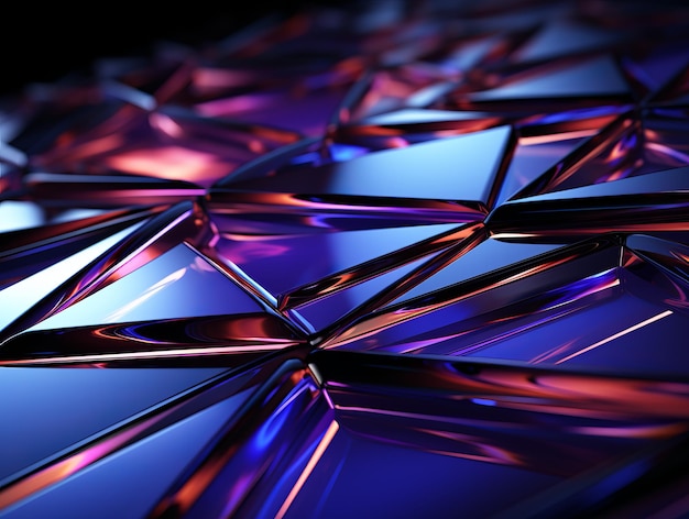 Abstract technology concept background Shiny metal plates in blue and violet colors