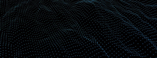 Abstract technology particle grid background