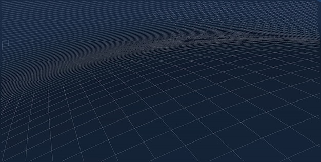 Abstract terrain wireframe landscape background.