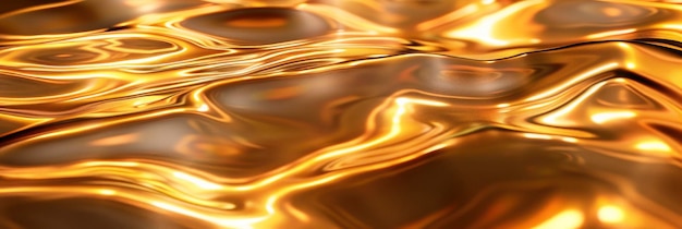 Abstract Texture Background With Flowing Liquid Metal Effects In Gold Abstract Texture Background