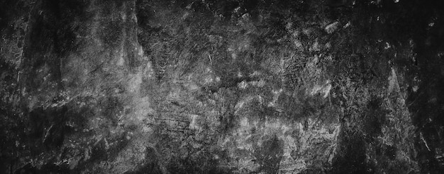 Photo abstract texture black cement concrete wall background