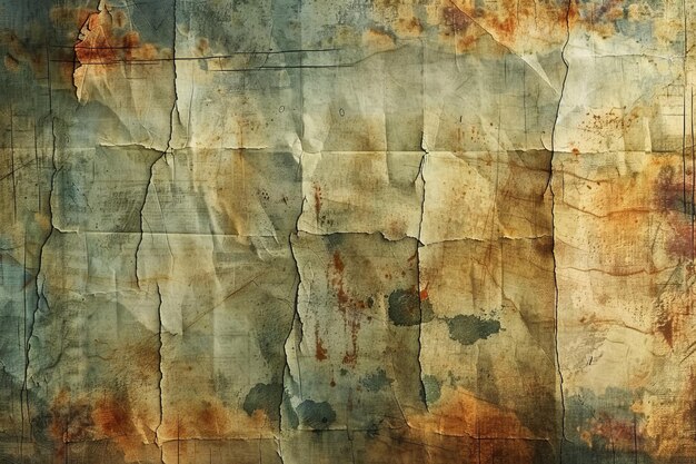 Photo abstract texture of cracked and stained paper