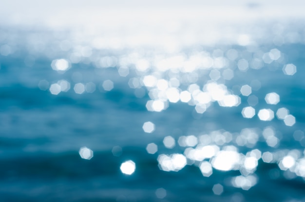 Abstract textures surface glitter geometry octagon bokeh of the clear waters 