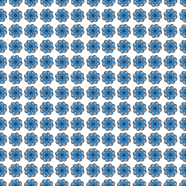 Abstract traditional blue mosaic pattern background