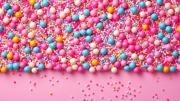 Abstract Trendy Pattern of Colorful Sprinkles for Background