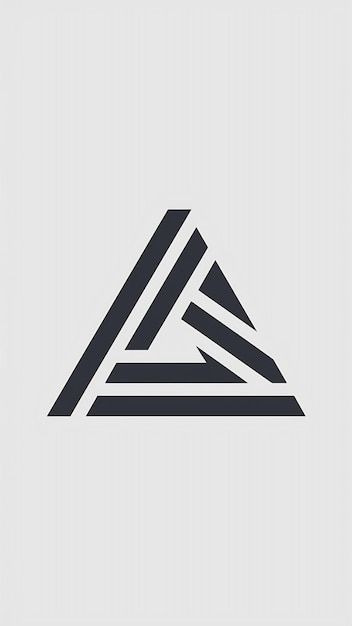 Abstract triangle logo polygon sign icon vector design Minimali