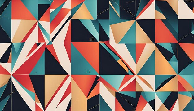 Abstract Triangle Pattern