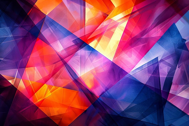 Abstract triangles and polygonal background with colorful color