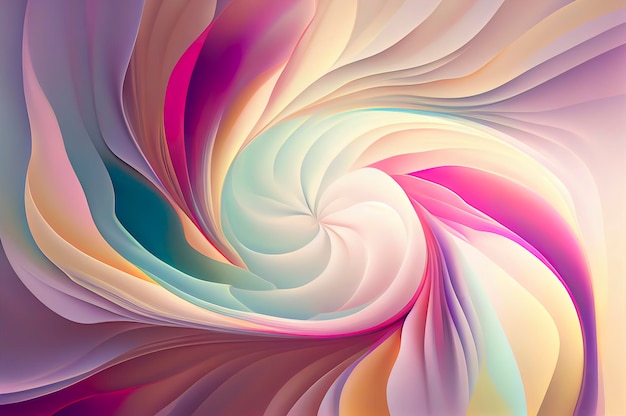 Abstract twirling pastel colors as background wallpaper header