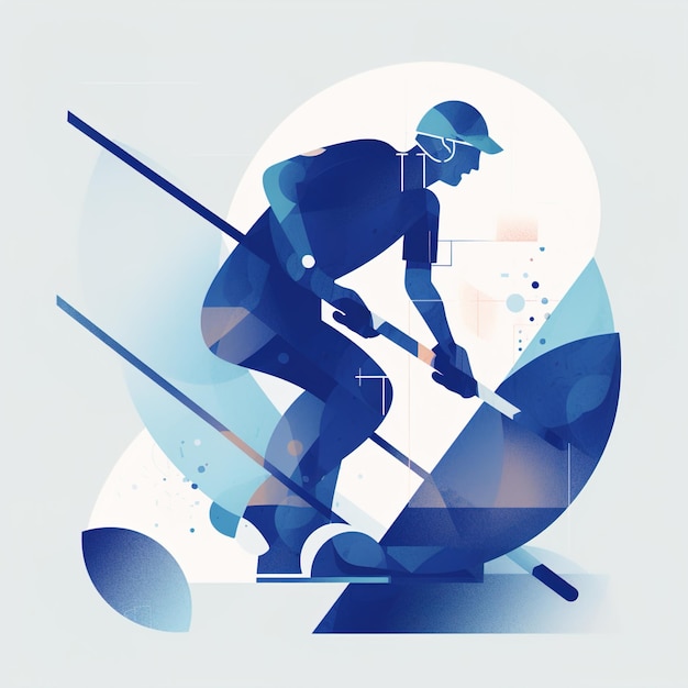 Abstract vector illustration National sports dayillustration