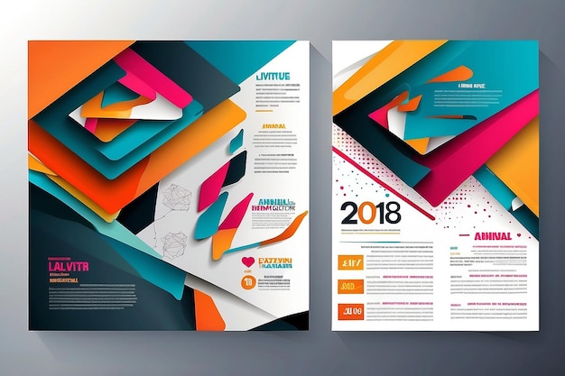 Photo abstract vector modern flyers brochure annual report design templates poster banner graphic