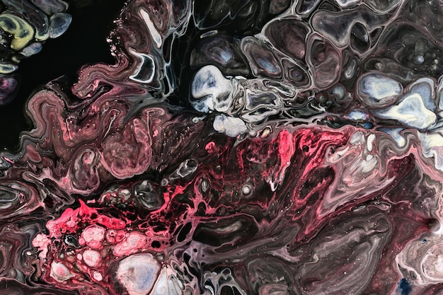 Abstract versicoloured background Luxury fluid art Waves splashes and blots of acrylic alcohol ink paints under water Multicolored marble texture