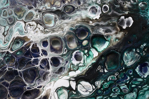 Abstract versicoloured background Luxury fluid art Waves splashes and blots of acrylic alcohol ink paints under water Multicolored marble texture