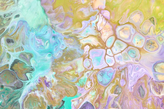 Abstract versicoloured background Luxury fluid art Waves splashes and blots of acrylic alcohol ink paints under water Multicolored marble texture