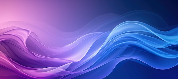 Abstract vibrant 3D purple blue and pink swirls waves and shapes background wallpaper