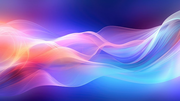 Abstract Vibrant Colorful Gradient Fluid Flow Wave Background extreme closeup Generative AI