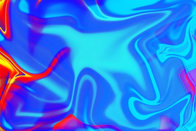 Abstract vibrant fluid colors bright colorful shapes overlapping in dynamic liquid wallpaper