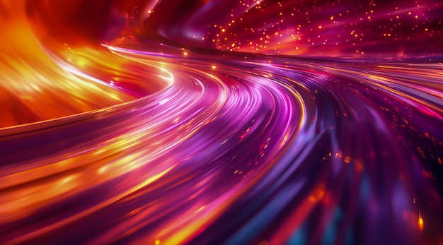 Abstract vibrant futuristic speed light glow background