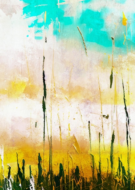 Abstract Vintage Grunge Background Painting