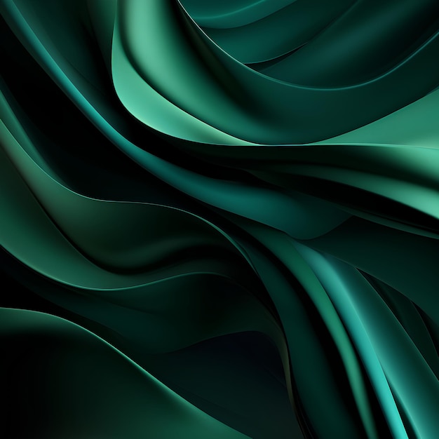 Abstract Viridian Green and Black Background for Social Media