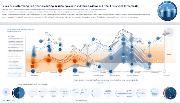 Abstract Visual Representation of Financial Data and Forecasts