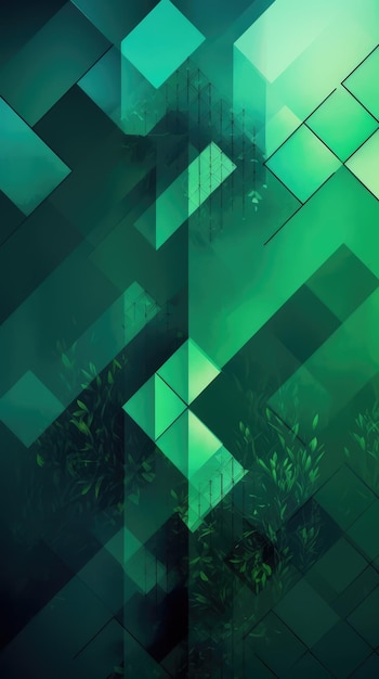 Abstract wallpaper in green