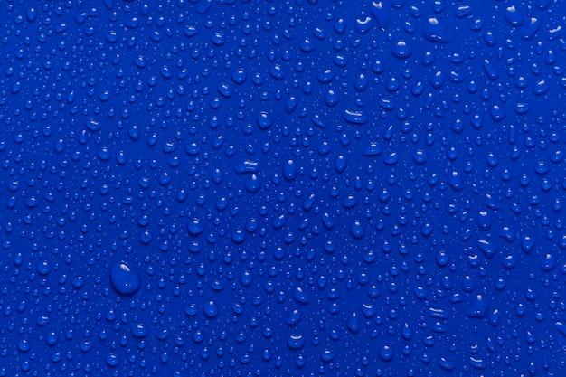 Abstract water drops blue background